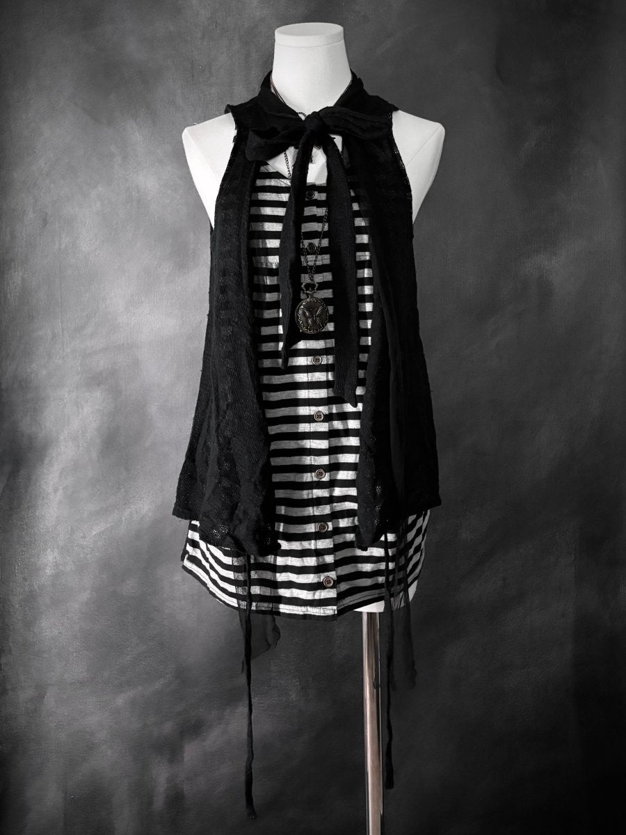 Ruin Striped Tunic - MIDNIGHT FAE