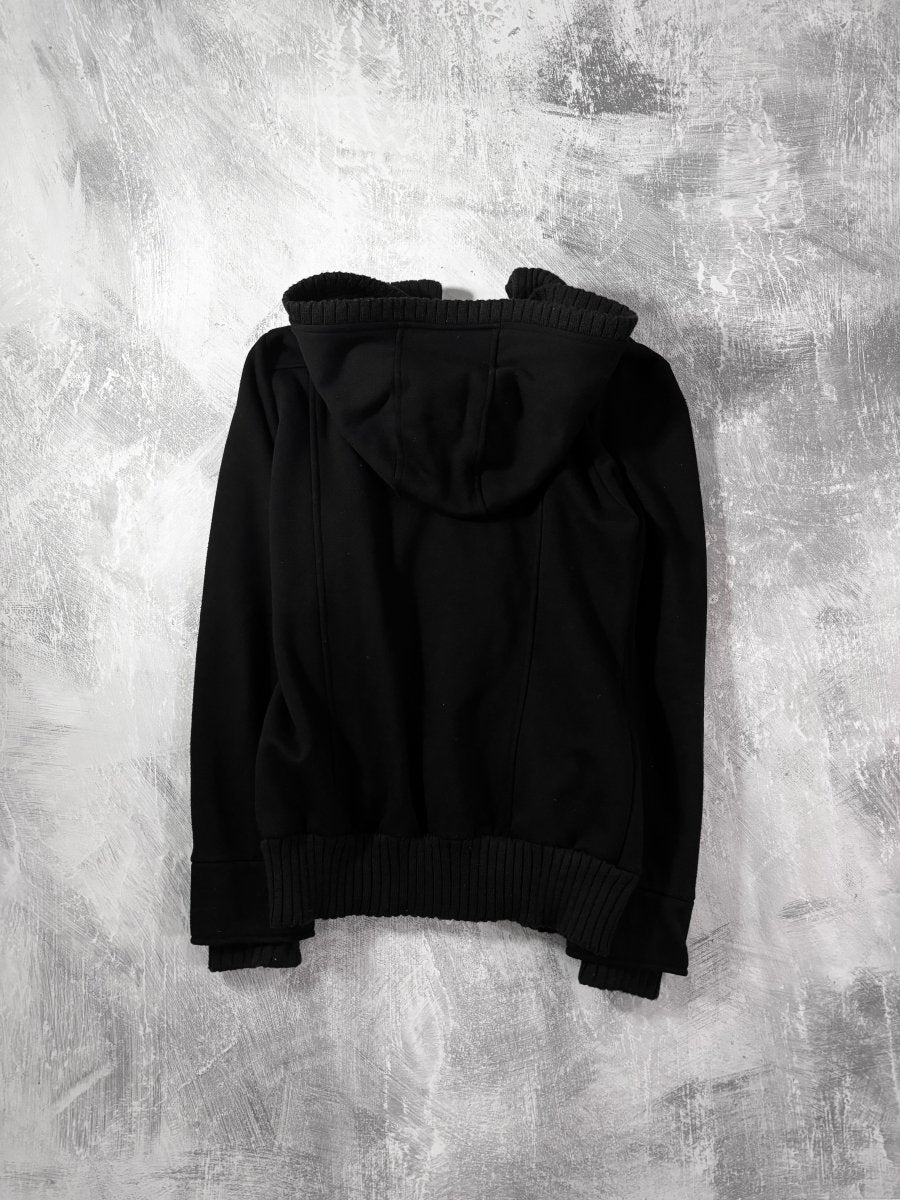 Ryu Black Zip Up Hoodie Jacket - MIDNIGHT FAE