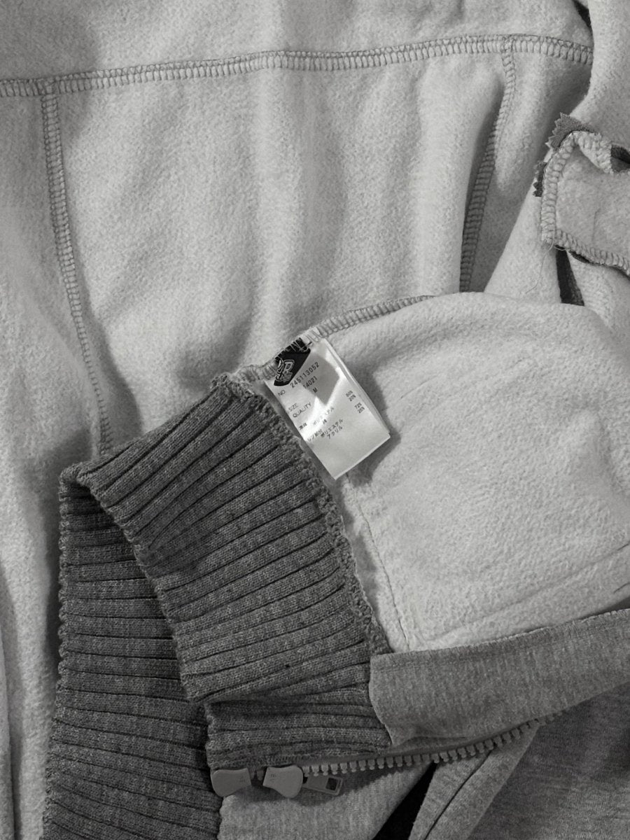 Ryu Grey Zip Up Hoodie Jacket - MIDNIGHT FAE