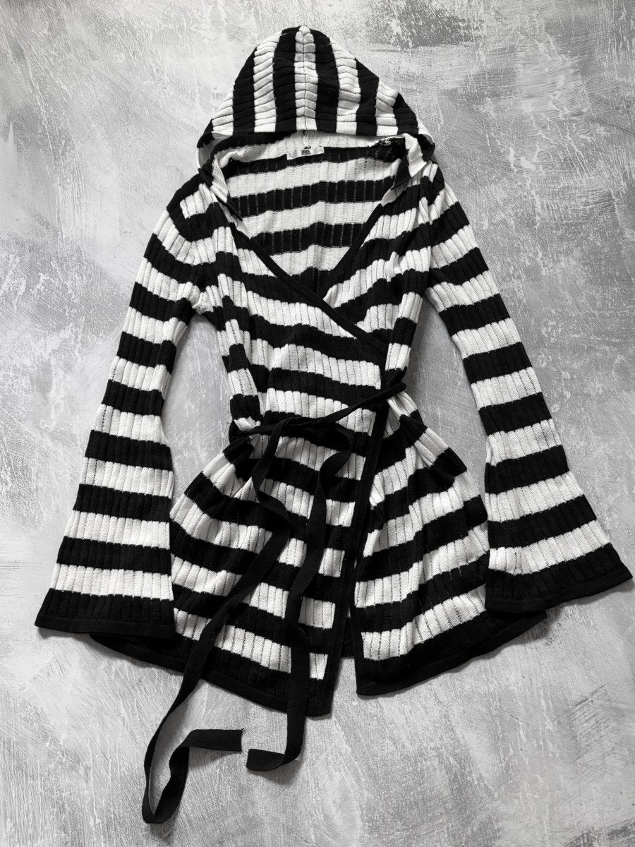 Ryu Striped Cardigan - MIDNIGHT FAE