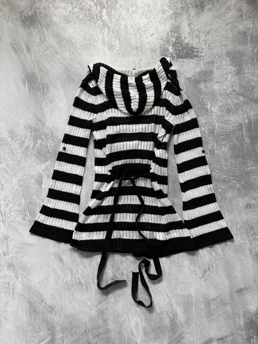 Ryu Striped Cardigan - MIDNIGHT FAE
