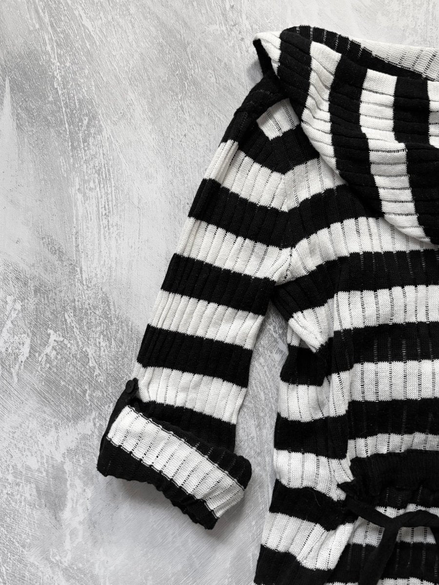 Ryu Striped Cardigan - MIDNIGHT FAE