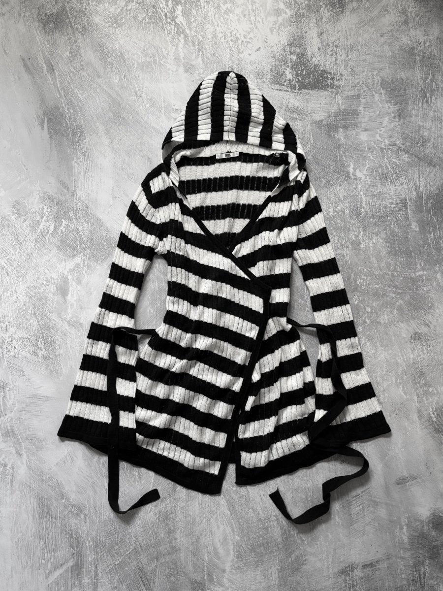 Ryu Striped Cardigan - MIDNIGHT FAE