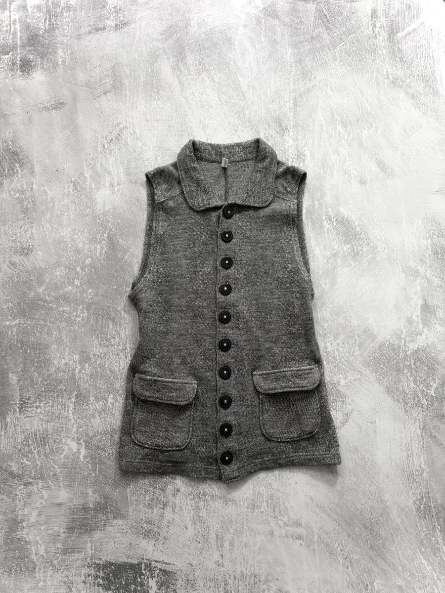 Sabbatum Button Vest - MIDNIGHT FAE