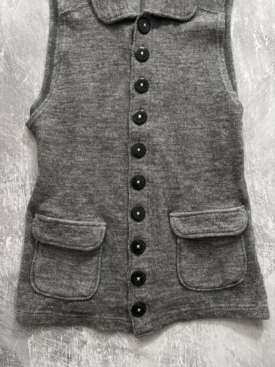 Sabbatum Button Vest - MIDNIGHT FAE