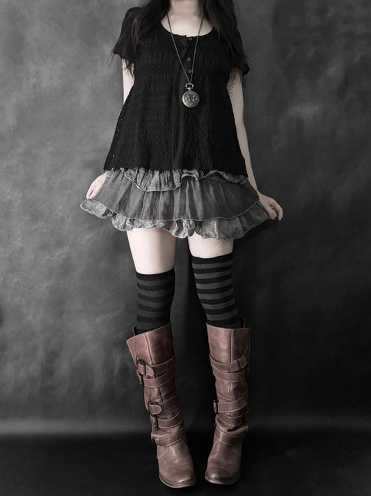 Scriptum Knit Cardigan - MIDNIGHT FAE