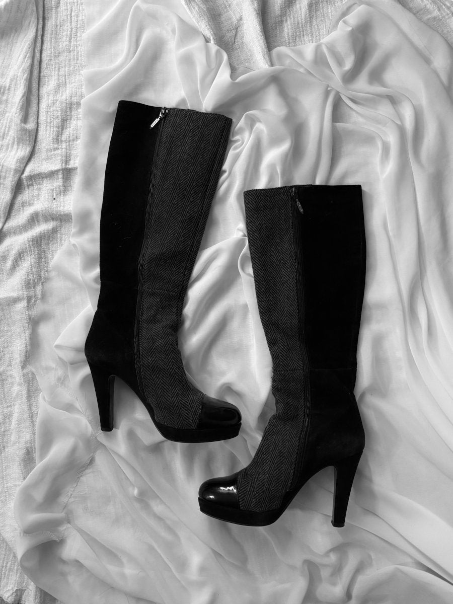 Sense Button Boots - MIDNIGHT FAE