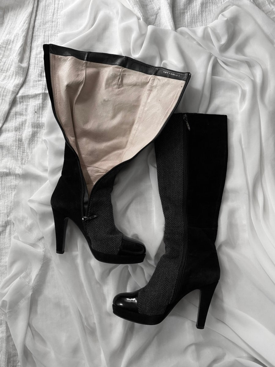 Sense Button Boots - MIDNIGHT FAE