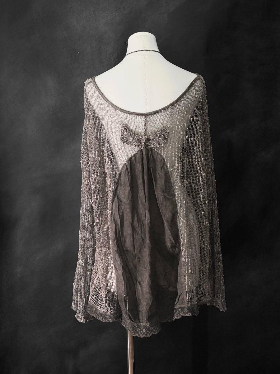 Sepia Sheer Knit - MIDNIGHT FAE