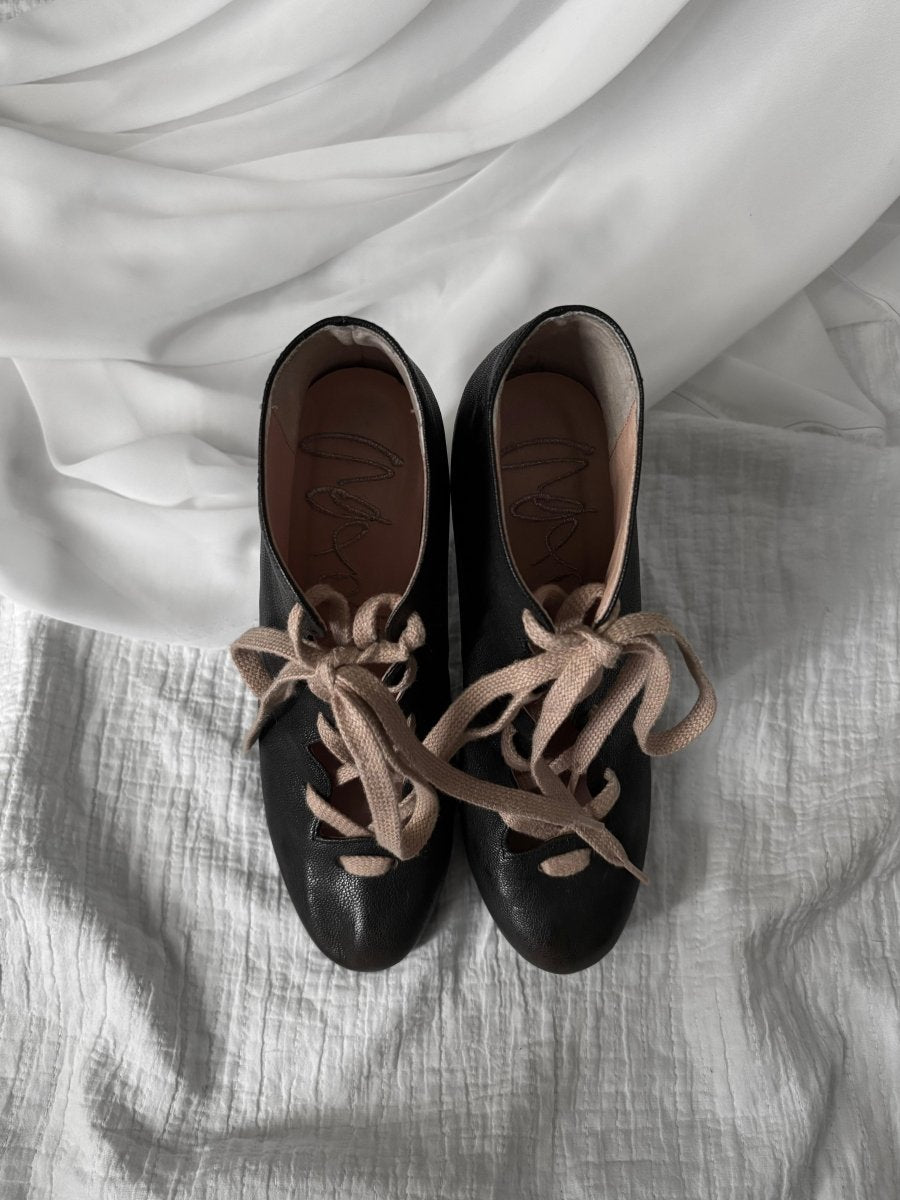 Signature Lace-up Heels - MIDNIGHT FAE