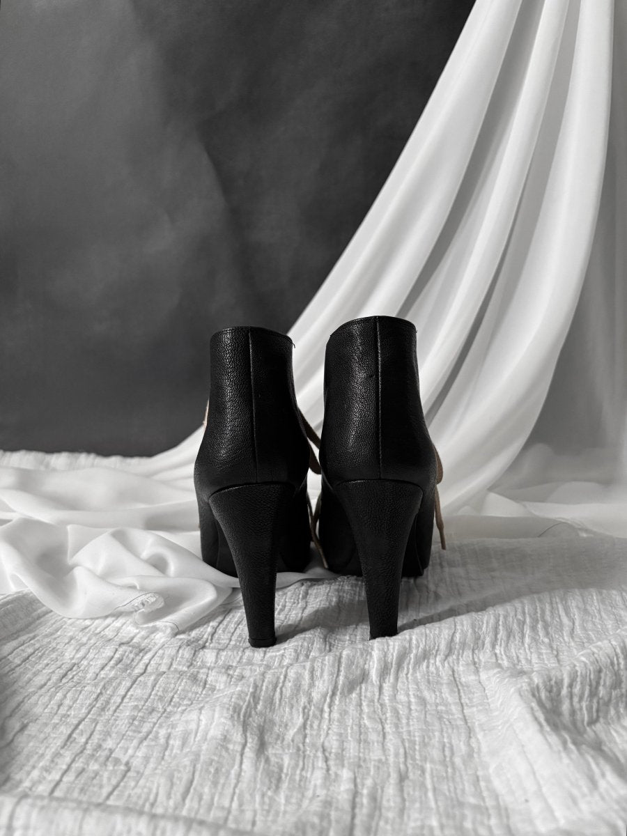 Signature Lace-up Heels - MIDNIGHT FAE