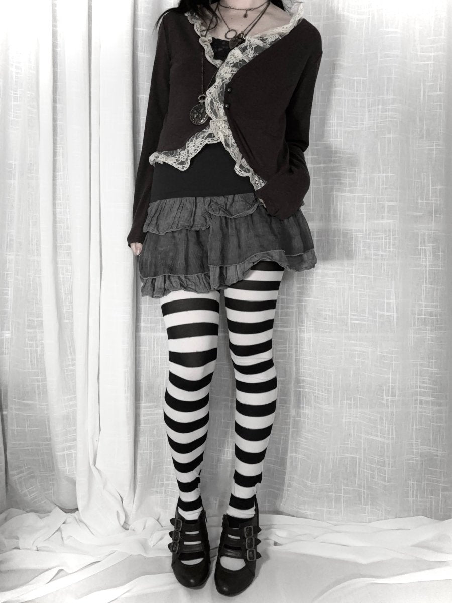 Silent Brown Cardigan - MIDNIGHT FAE
