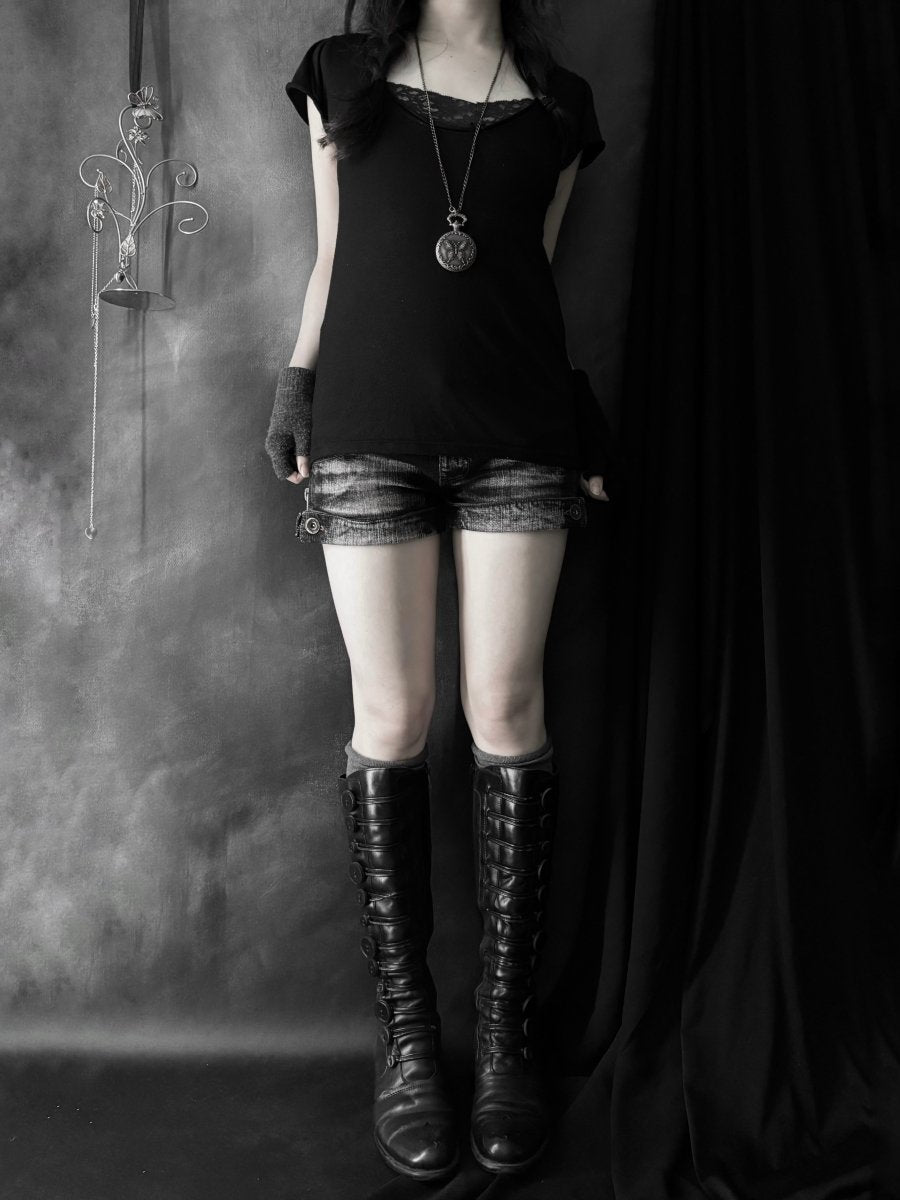 Silent Hooded Shirt - MIDNIGHT FAE