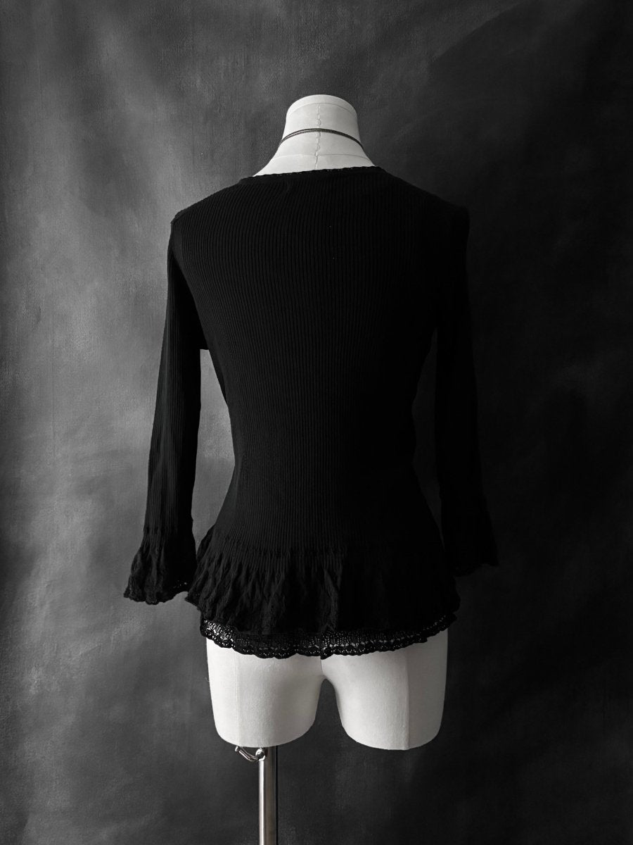 Silk Cardigan Set - MIDNIGHT FAE