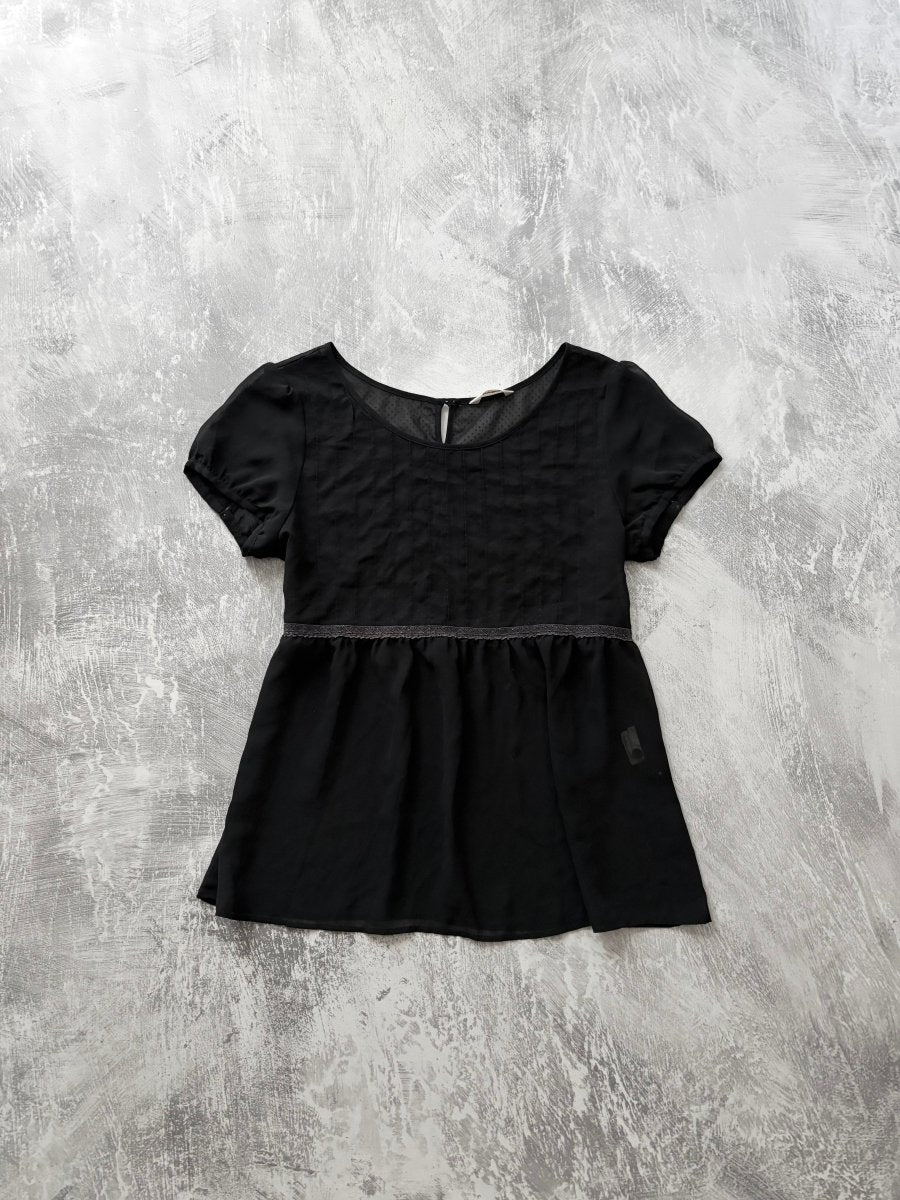 Simplicité Pleated Blouse - MIDNIGHT FAE