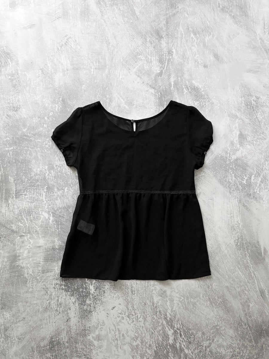 Simplicité Pleated Blouse - MIDNIGHT FAE