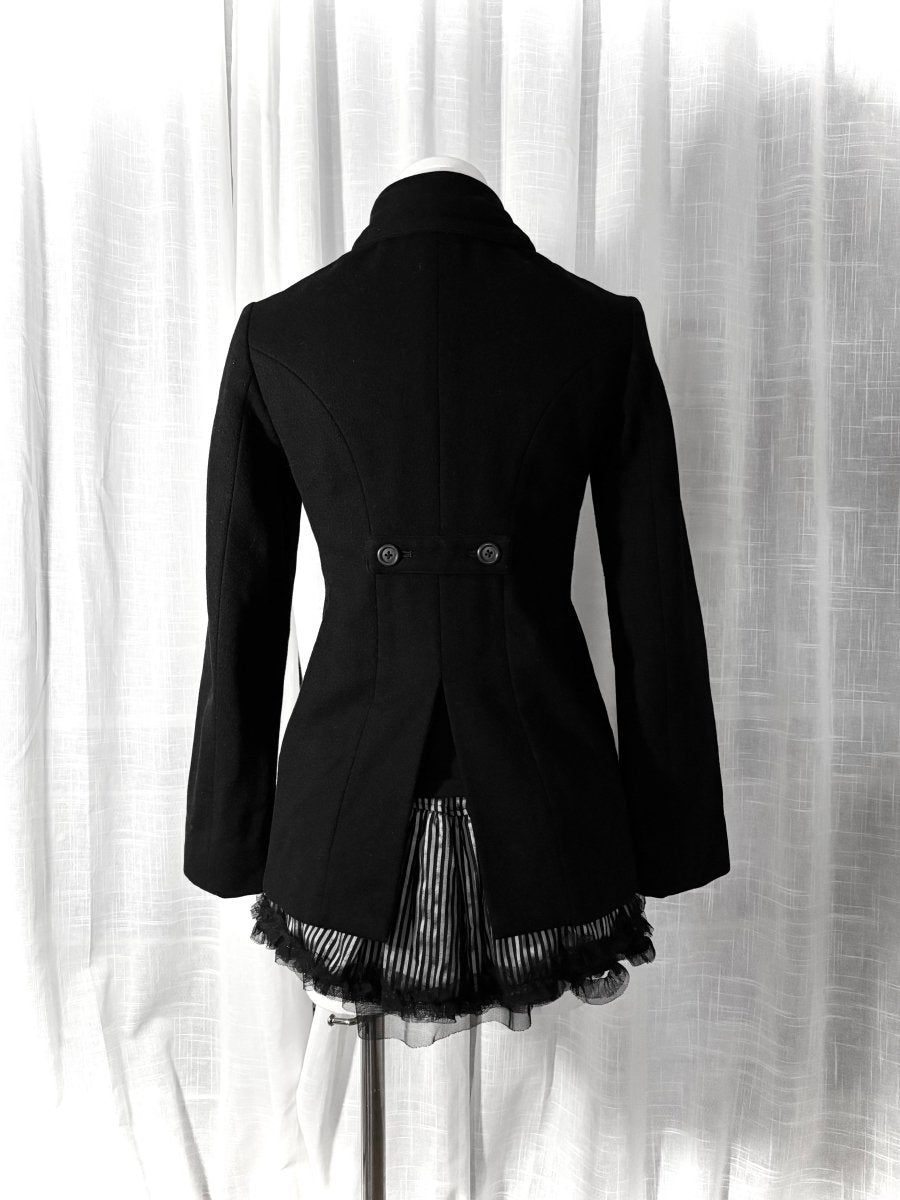 Sindee Tailored Peacoat - MIDNIGHT FAE