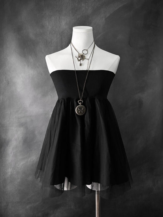 Sloe Bandeau Top - MIDNIGHT FAE