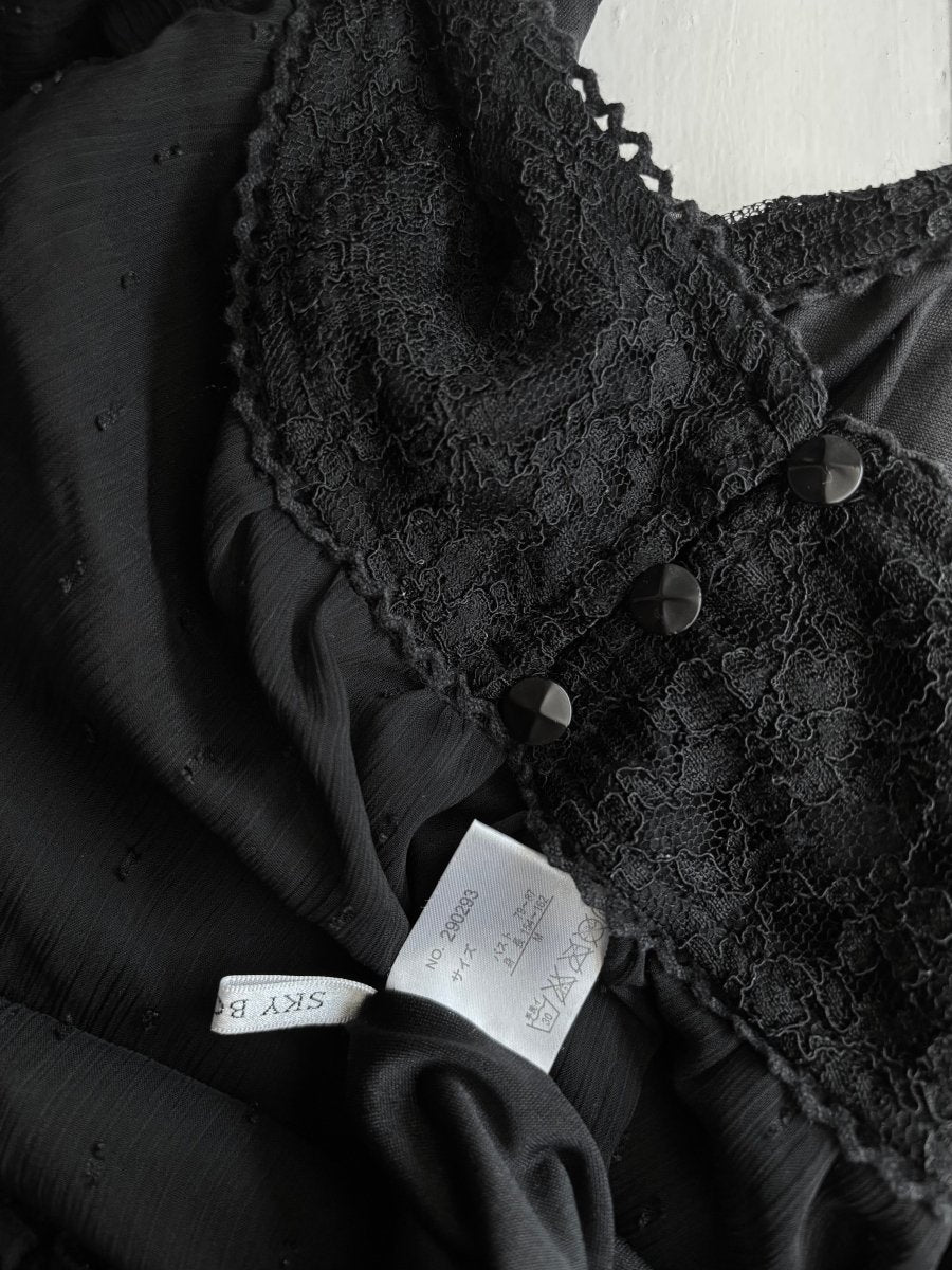 Smoke Babydoll Dress - MIDNIGHT FAE