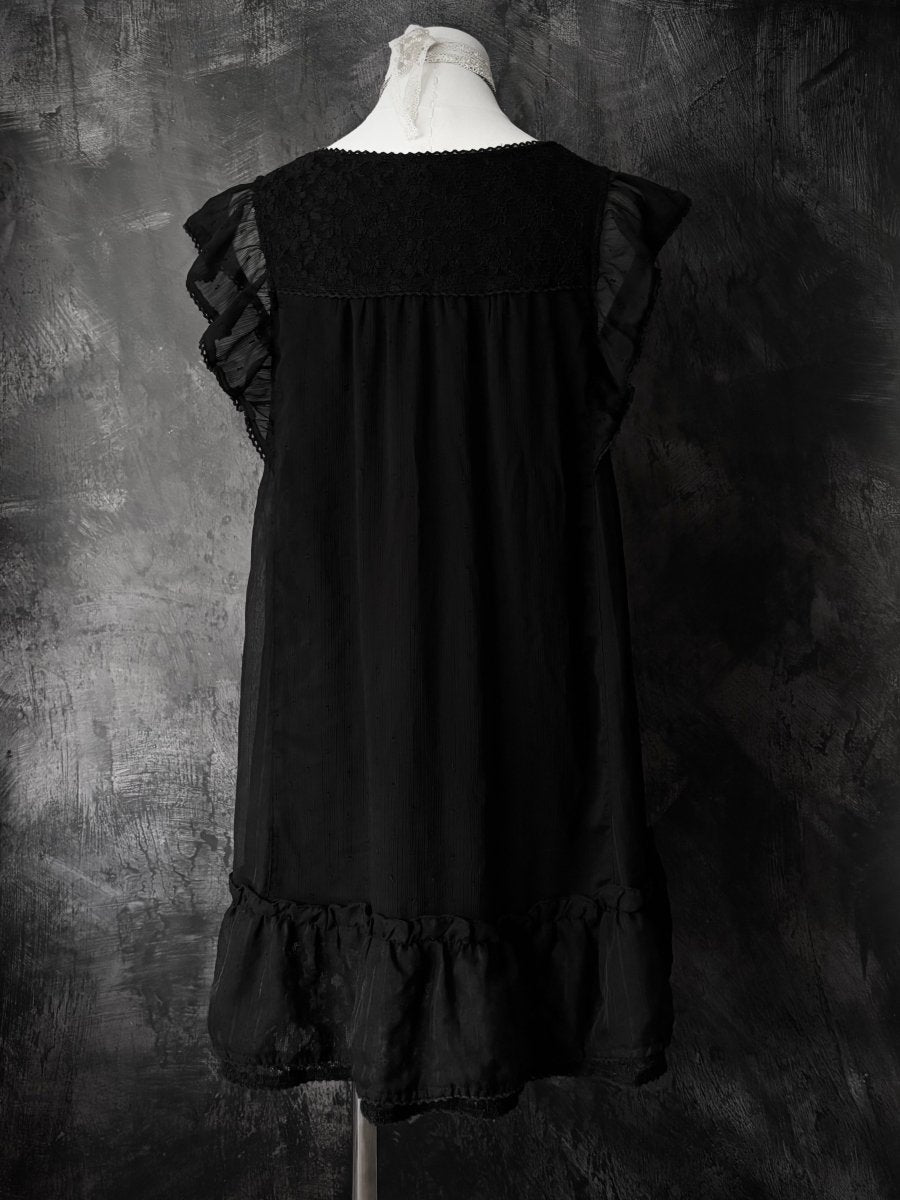 Smoke Babydoll Dress - MIDNIGHT FAE