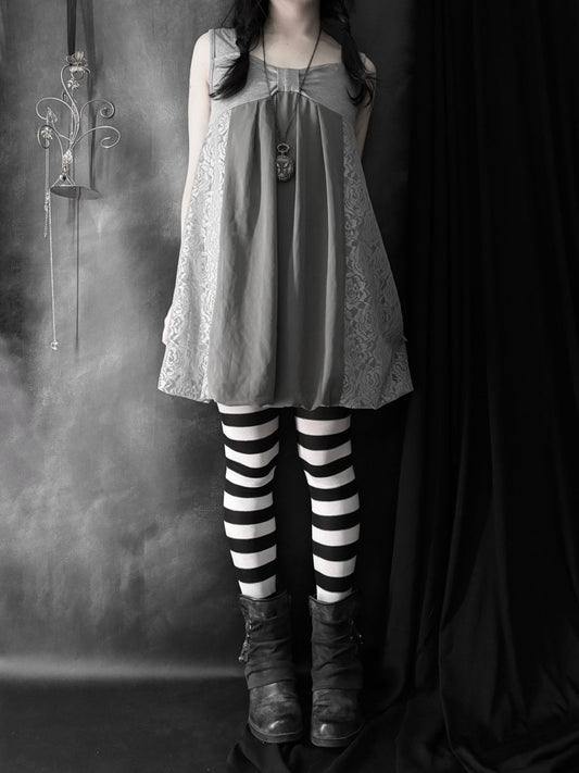 Smoke Babydoll Dress - MIDNIGHT FAE