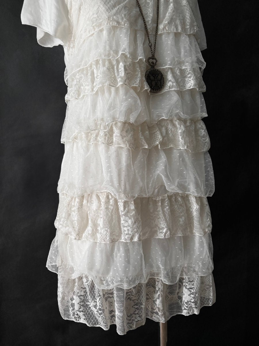 Snowfall Ruffle Dress (BNWT) - MIDNIGHT FAE