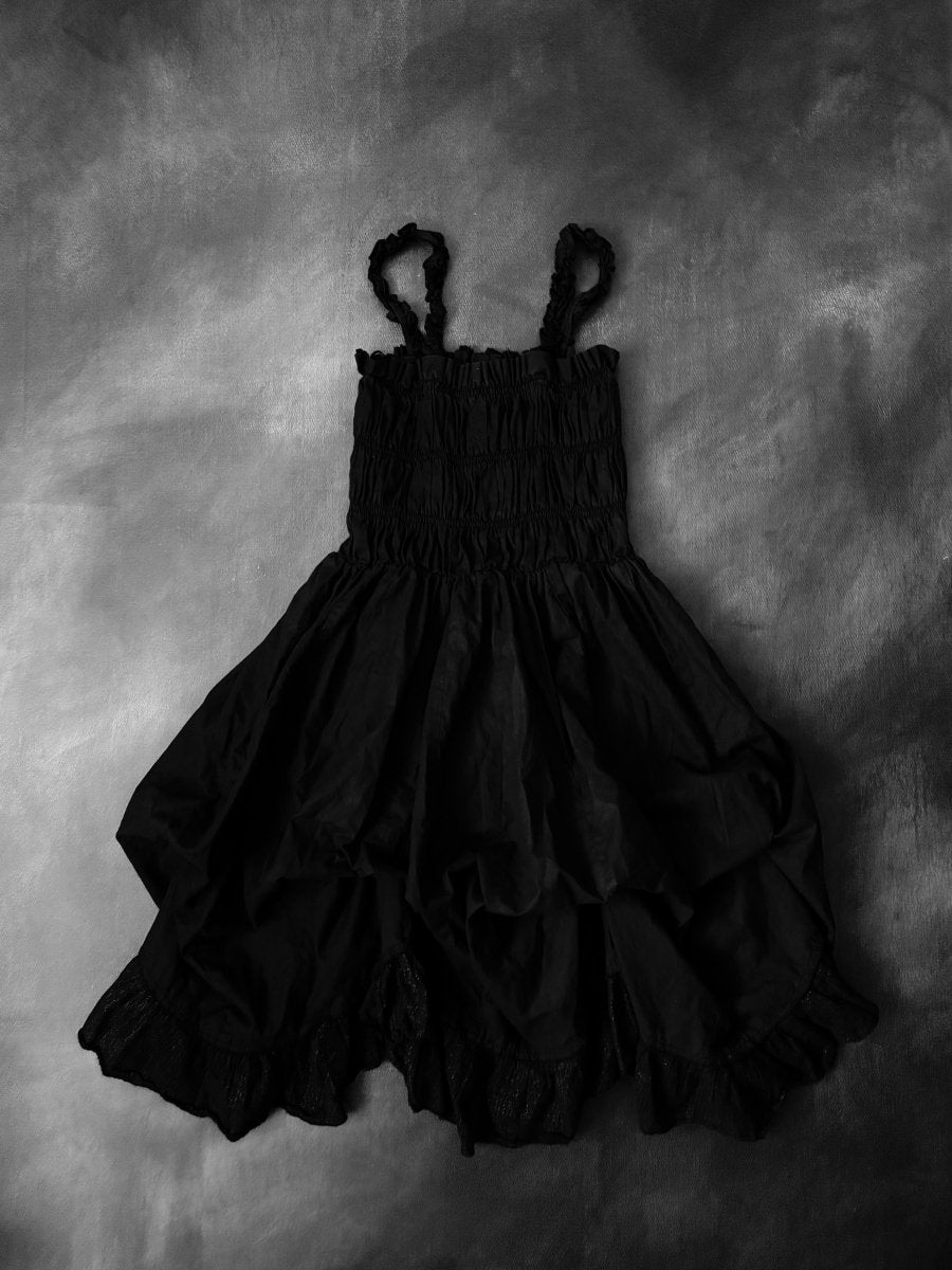 Solitude Babydoll Dress - MIDNIGHT FAE