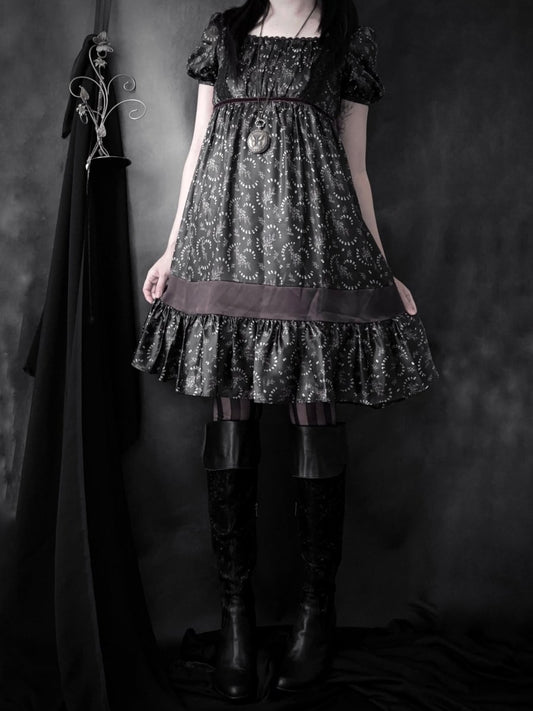 Somnium Babydoll Dress - MIDNIGHT FAE