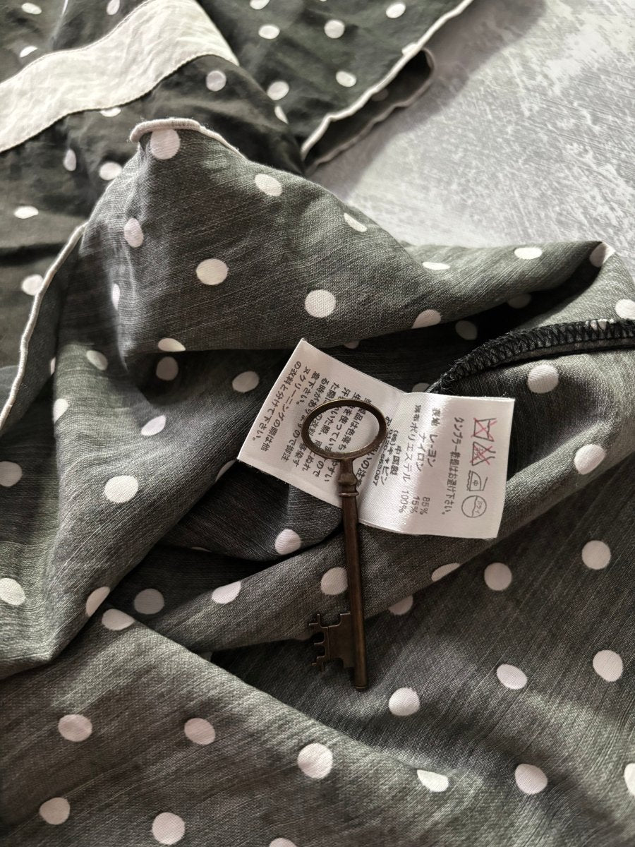 Sonata Polkadot Blouse - MIDNIGHT FAE