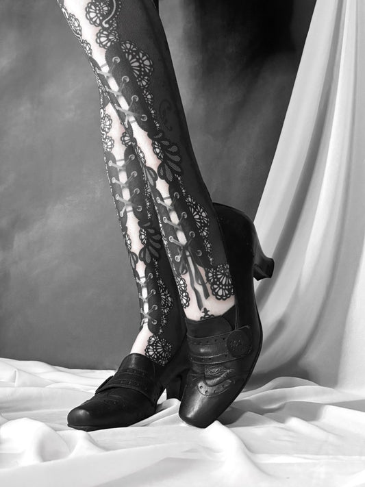 Sorrow Button Mules - MIDNIGHT FAE
