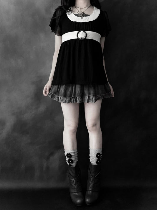 Spider Babydoll Top - MIDNIGHT FAE