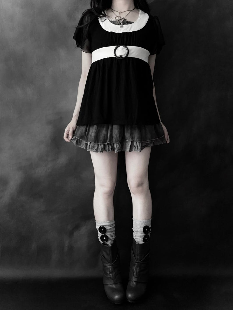 Spider Babydoll Top - MIDNIGHT FAE
