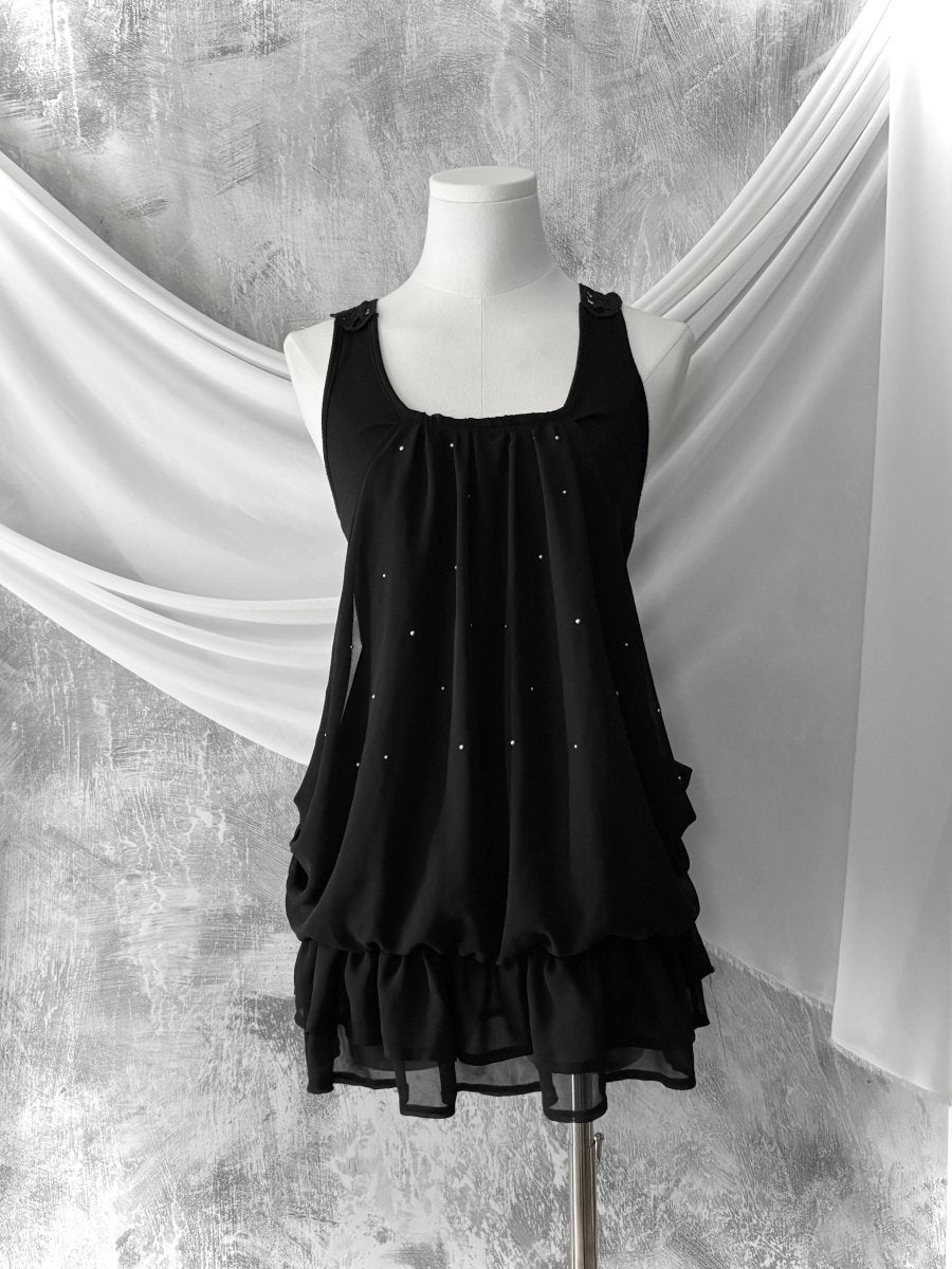 Spider Draped Vest - MIDNIGHT FAE