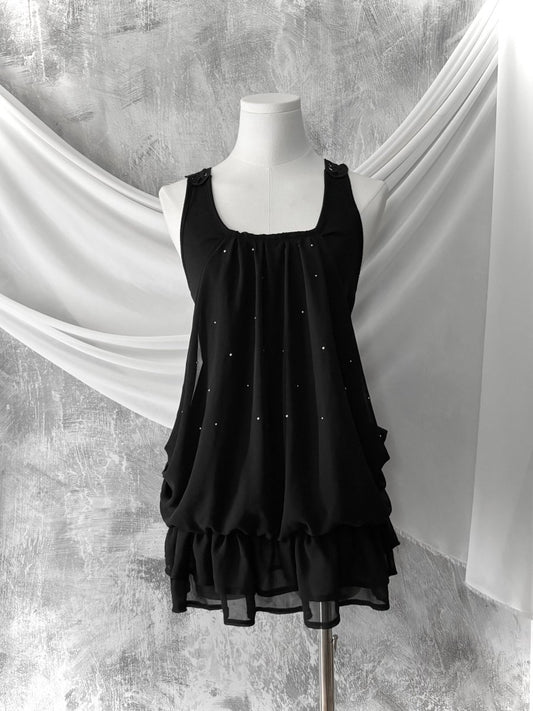 Spider Draped Vest - MIDNIGHT FAE