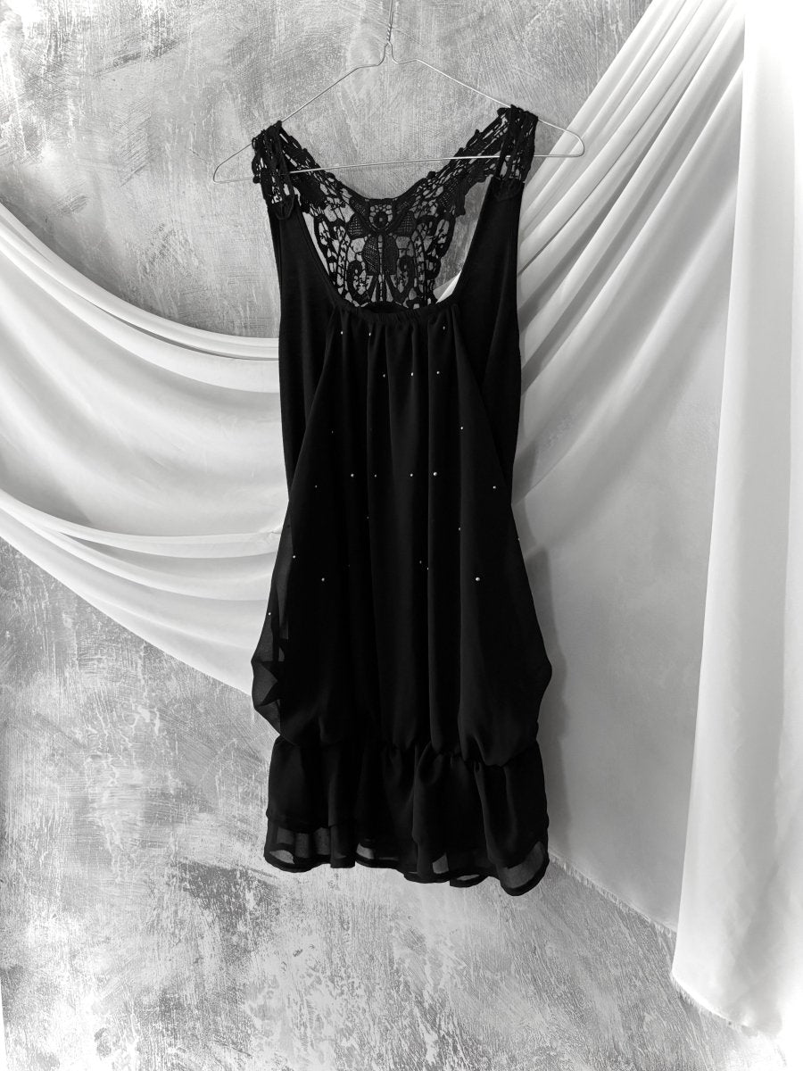 Spider Draped Vest - MIDNIGHT FAE
