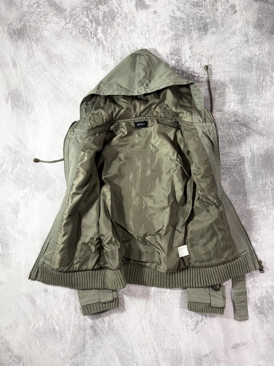 Spiga Military Zip Up Jacket - MIDNIGHT FAE