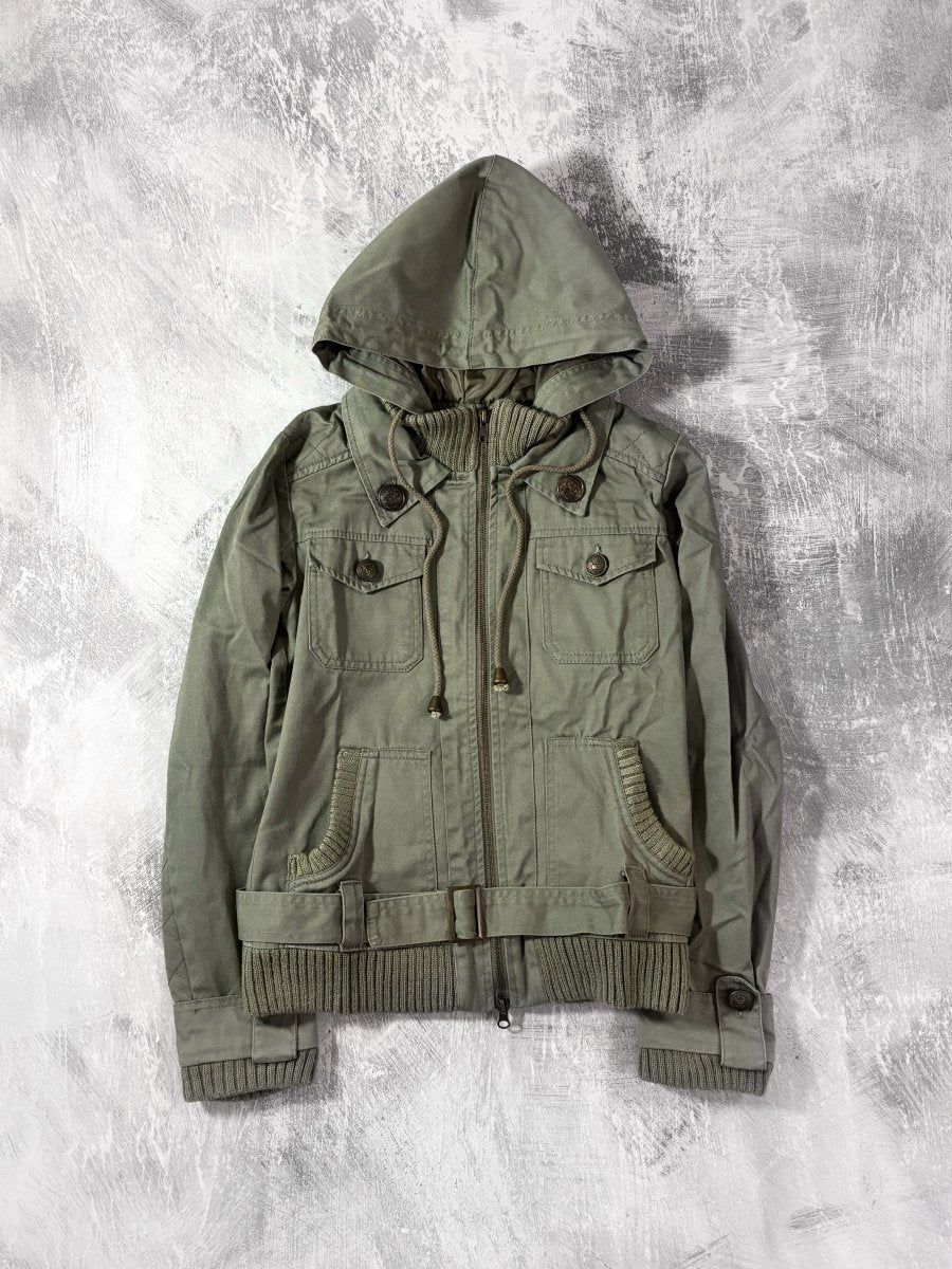 Spiga Military Zip Up Jacket - MIDNIGHT FAE