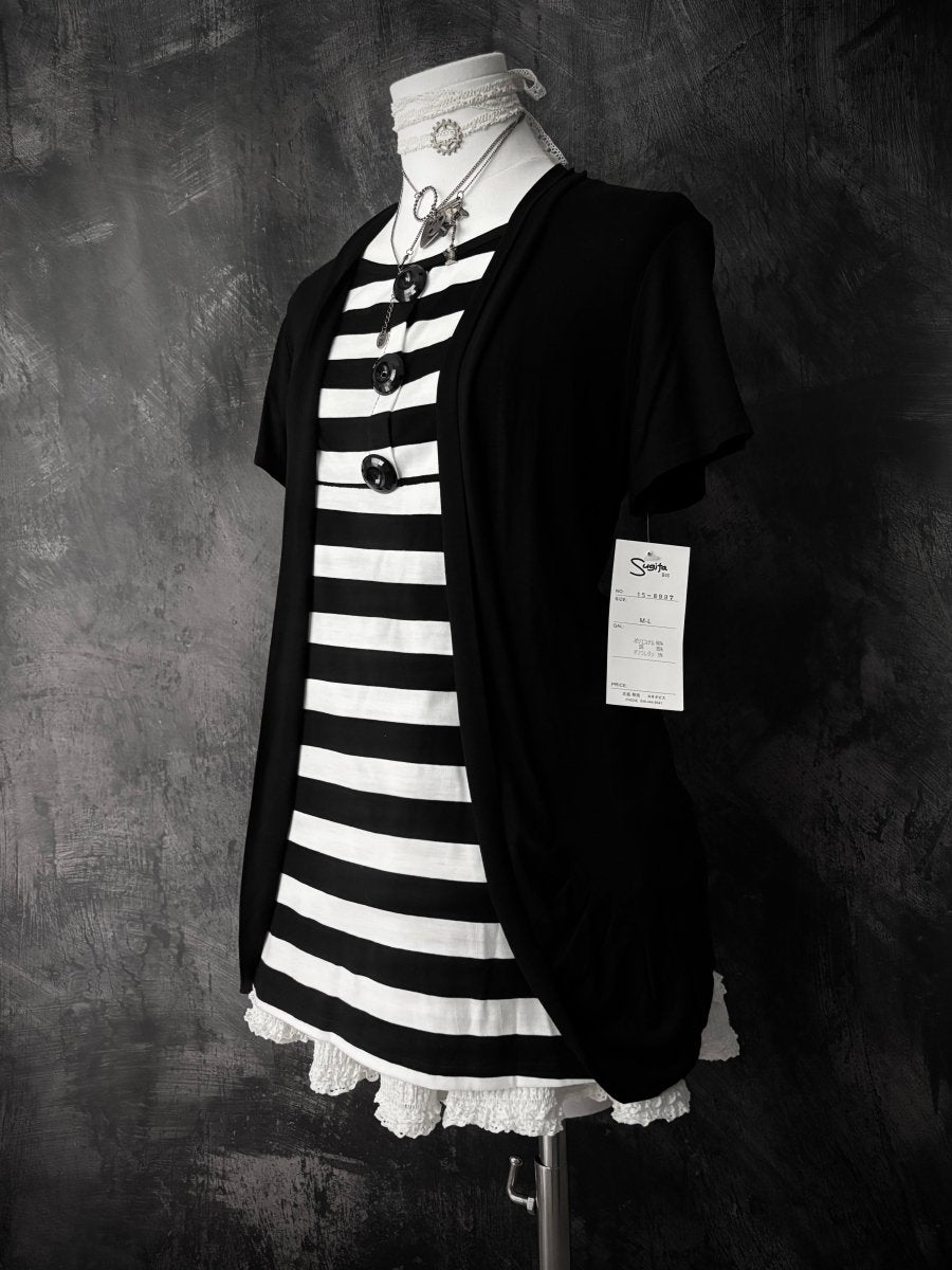 Spindle Layered Blouse (BNWT) - MIDNIGHT FAE
