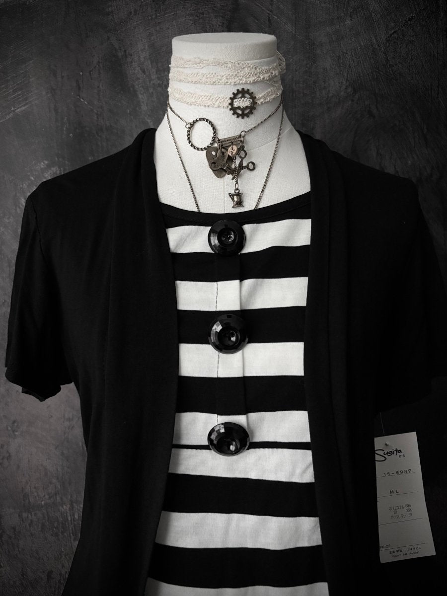 Spindle Layered Blouse (BNWT) - MIDNIGHT FAE