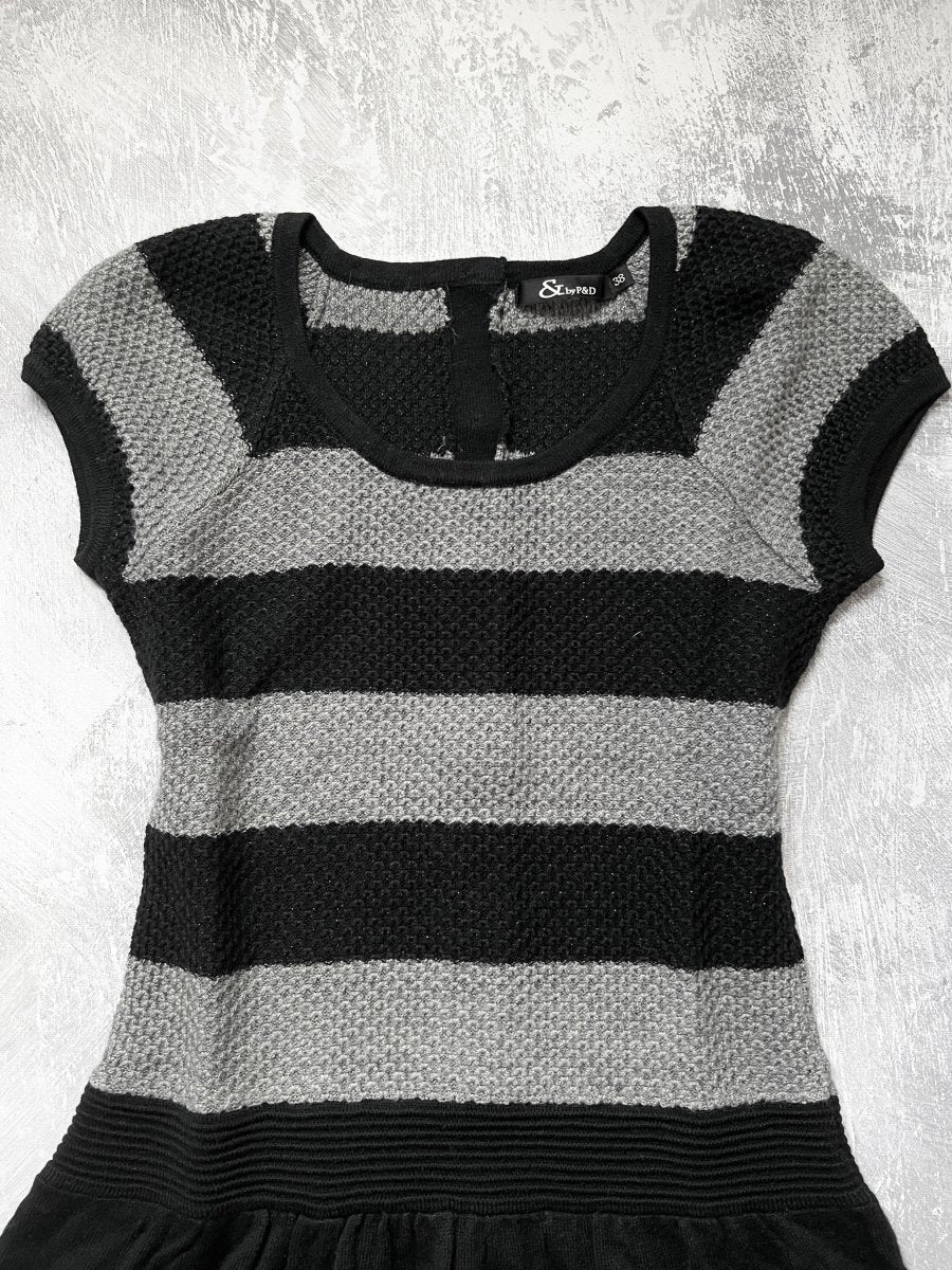 Spine Knit Dress - MIDNIGHT FAE