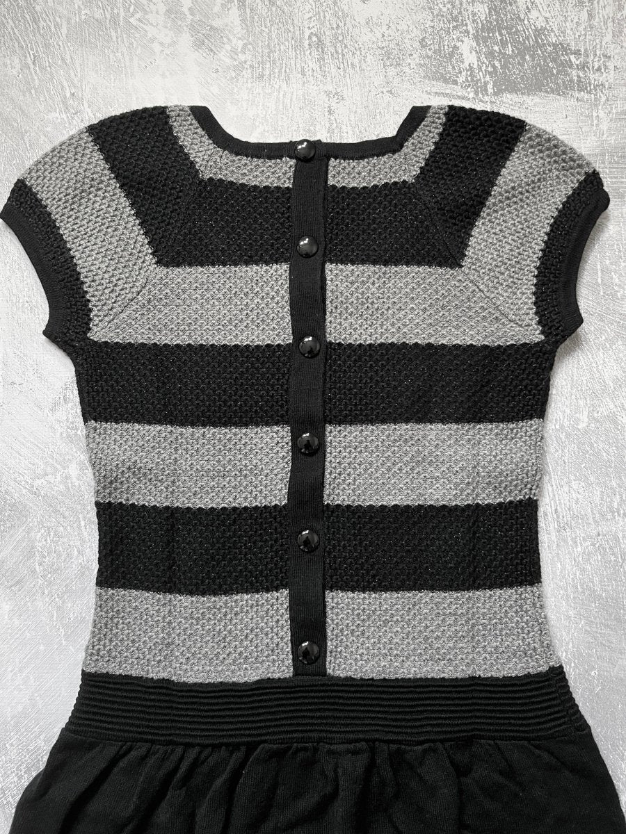 Spine Knit Dress - MIDNIGHT FAE