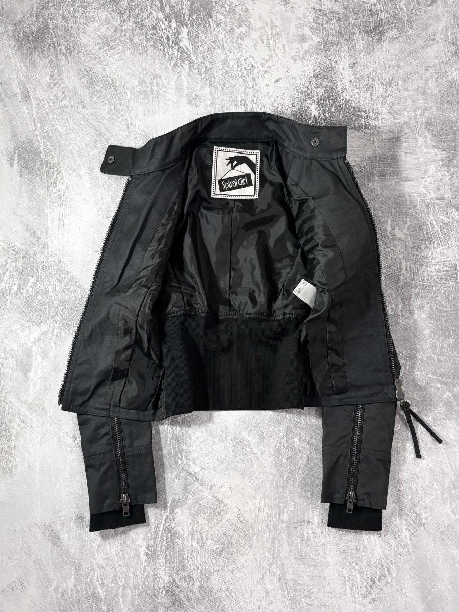 Spiral Rider Waxed Jacket - MIDNIGHT FAE