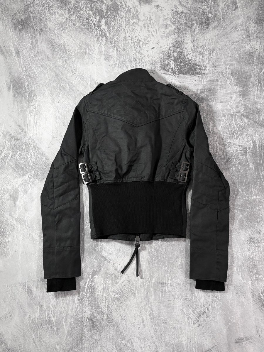 Spiral Rider Waxed Jacket - MIDNIGHT FAE