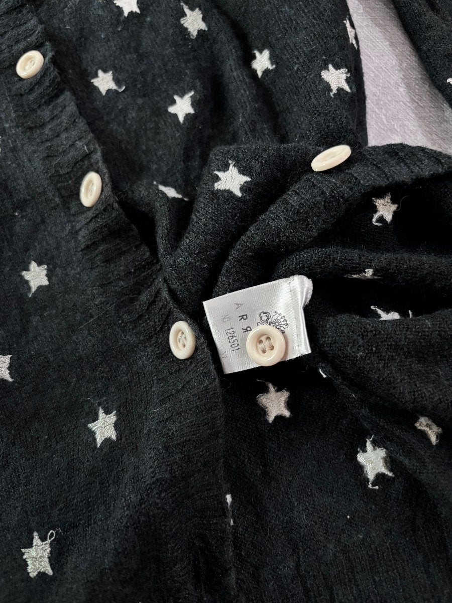 Stars Hooded Cardigan - MIDNIGHT FAE