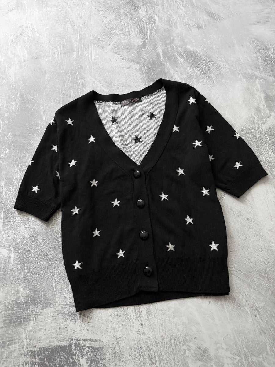 Stars Knit Cardigan - MIDNIGHT FAE