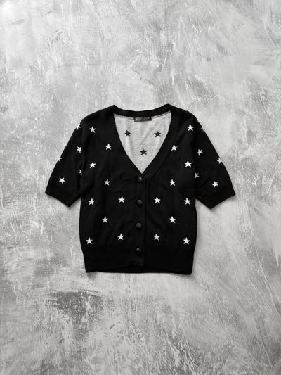 Stars Knit Cardigan - MIDNIGHT FAE