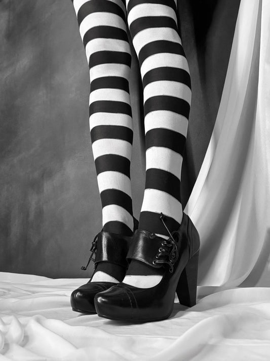 Stitched Mary Janes - MIDNIGHT FAE