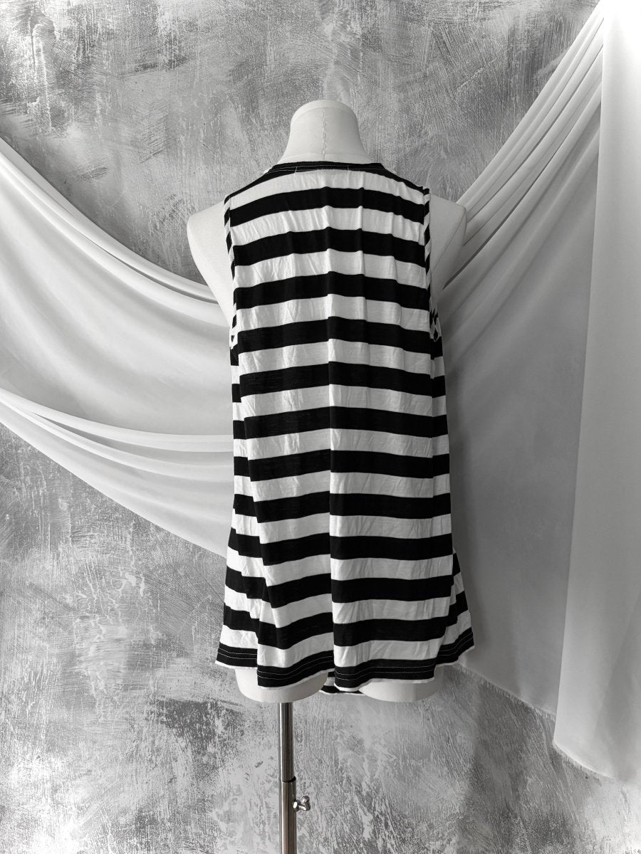 Sucer Striped Dress - MIDNIGHT FAE