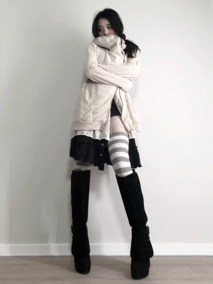 Suture Knit Jacket - MIDNIGHT FAE