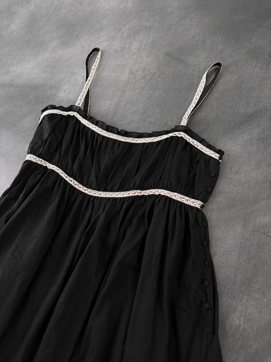 Sylph Babydoll Dress - MIDNIGHT FAE